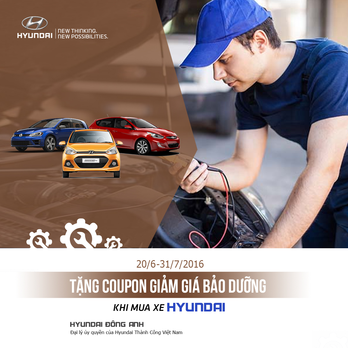 Hyundai Đông Anh tặng ngay coupon bảo dưỡng cho khách hàng mua xe mới!